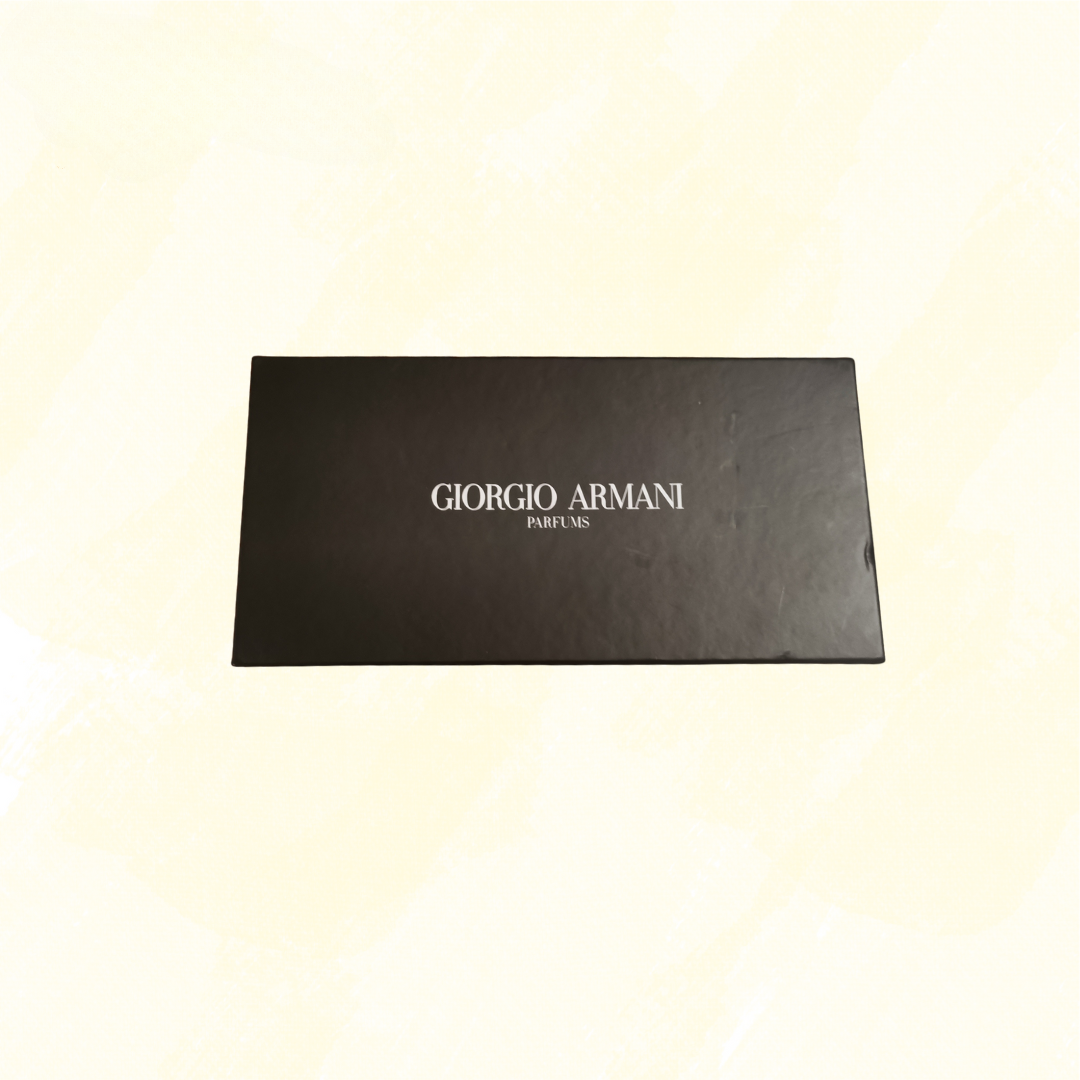 Giorgio Armani Velour Zip Cosmetic Bag Not Authenticated - Black