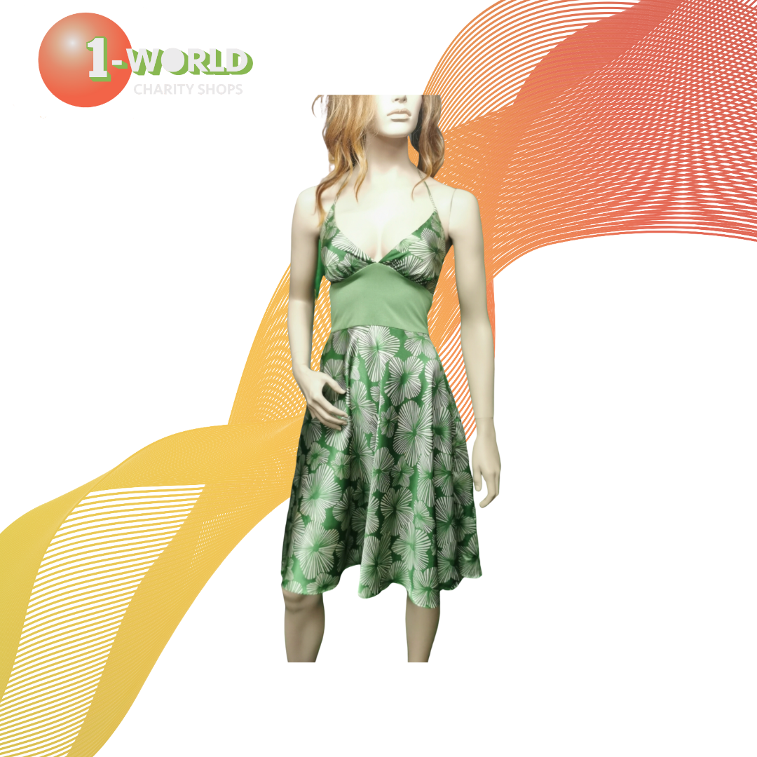 Alyn Paige Vintage Halter dress - M Green