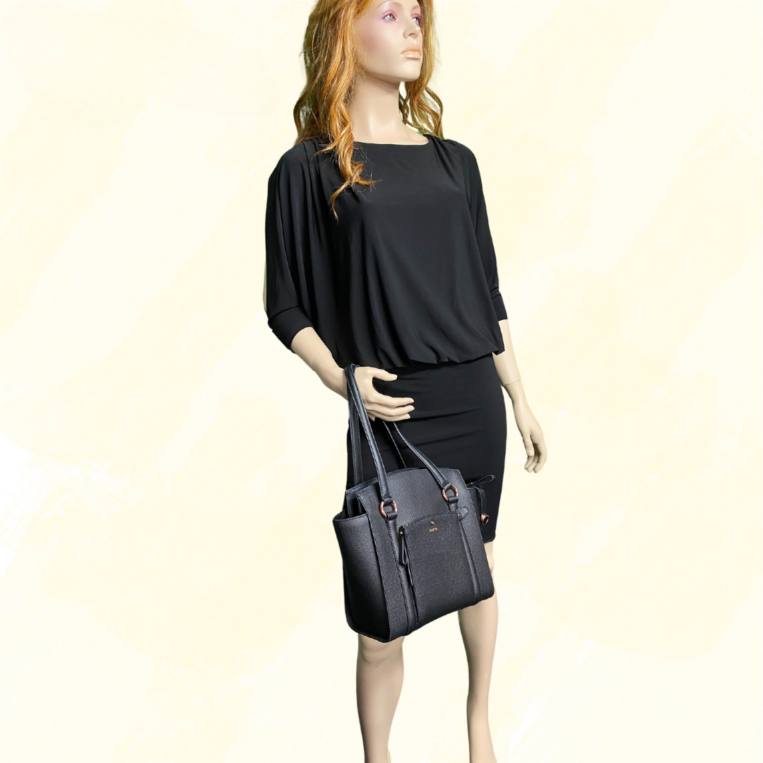 Bird Keeper Stretch Fitted skirt Open sleeve sequinned - Black 12