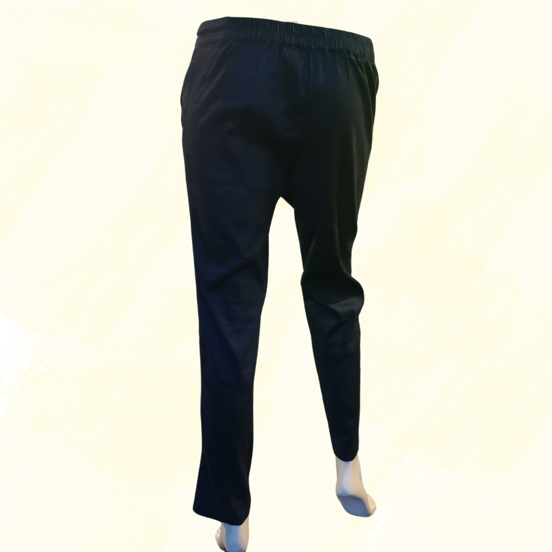 Trenery Pants Elastic Waist - Size 8 - Navy