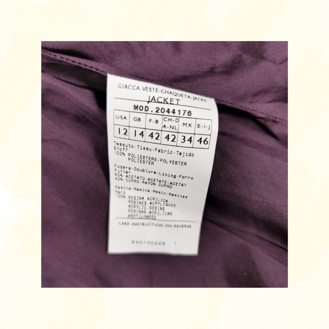 Penny Black Bent Jacket - Size 14 - Purple