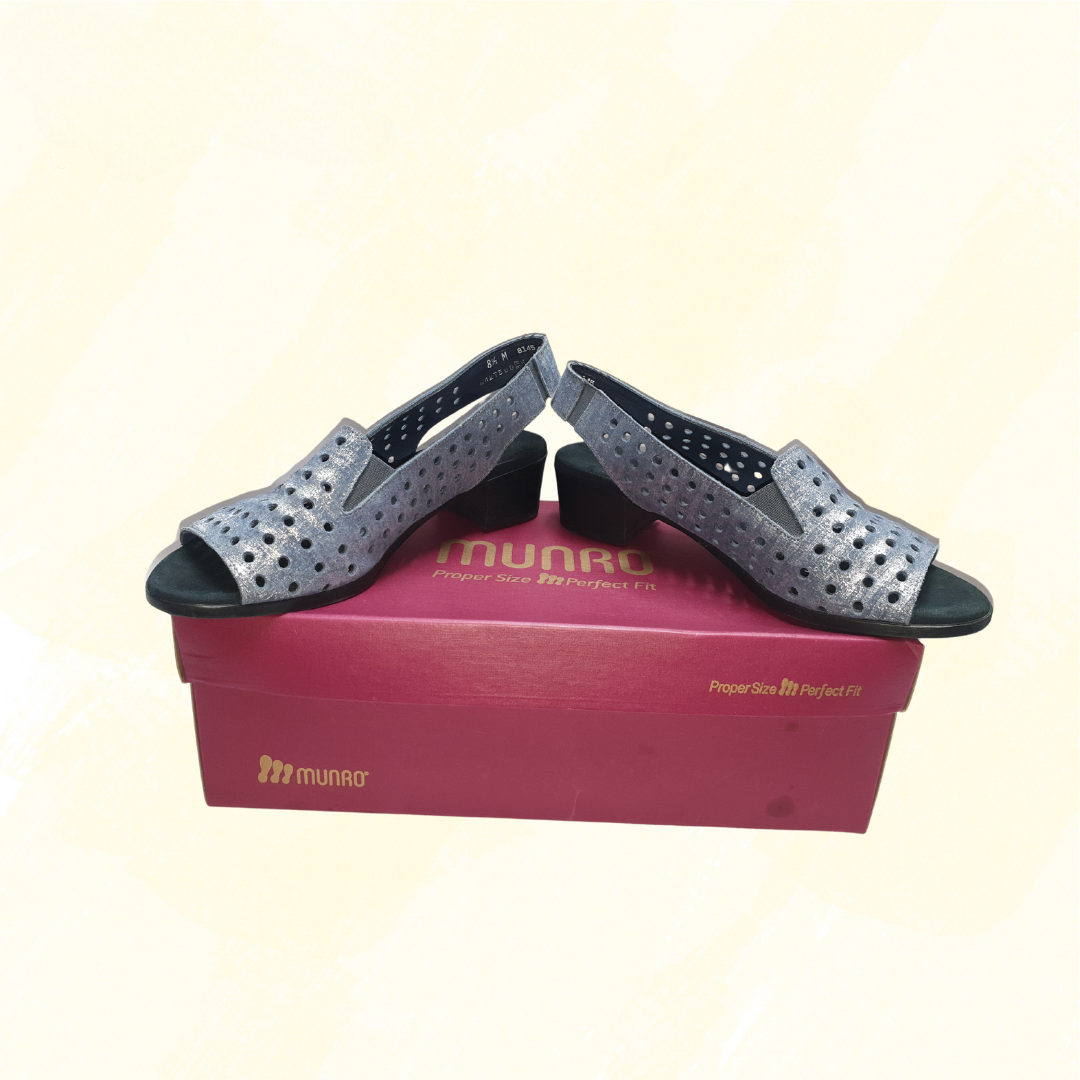 Munro Mickee Shoes - Metallic Blue - 8.5