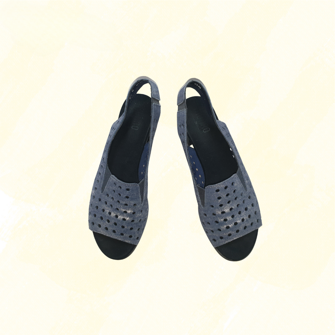 Munro Mickee Shoes - Metallic Blue - 8.5