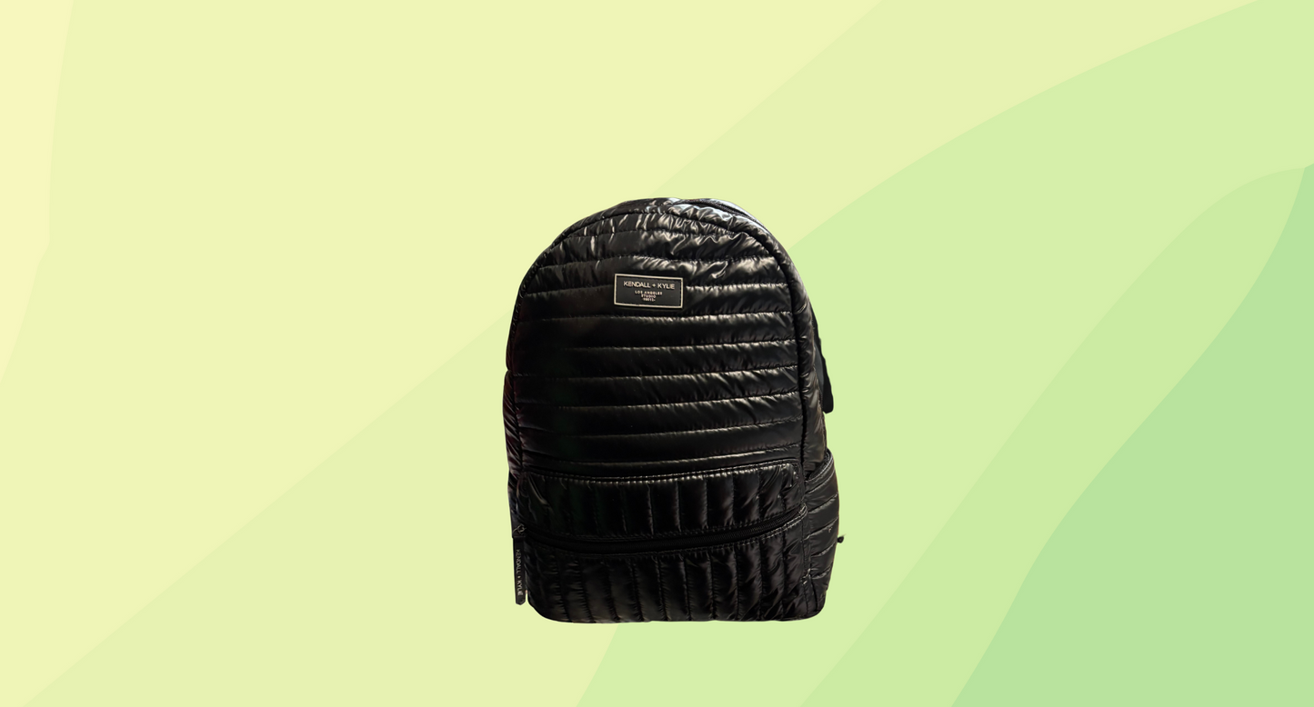 Kendall + Kylie Puffer Backpack - Black