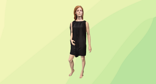 Top Shop Kate Moss Fringed Dress - Size 10 - Black