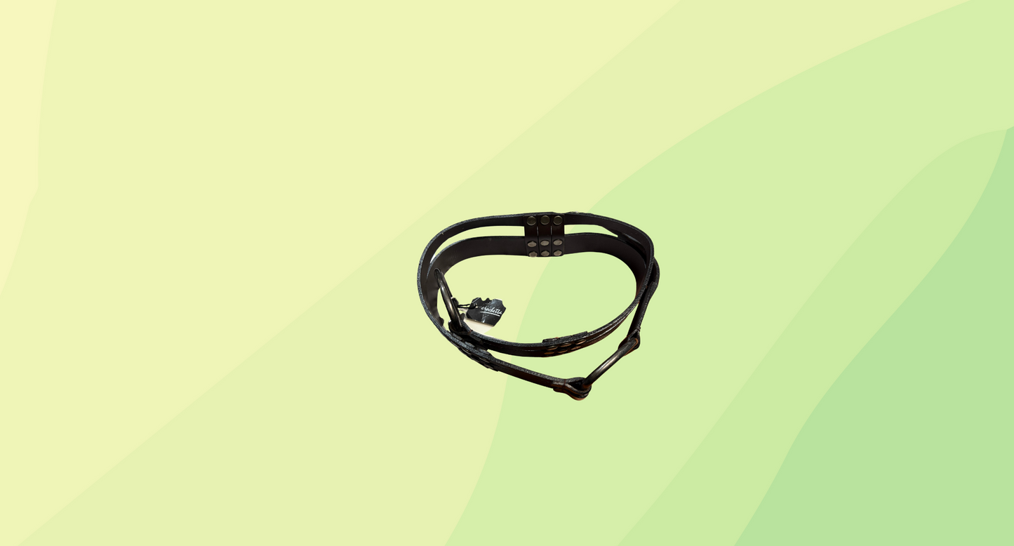 Crochetta Leather Belt RRP $89.95 - Chocolate