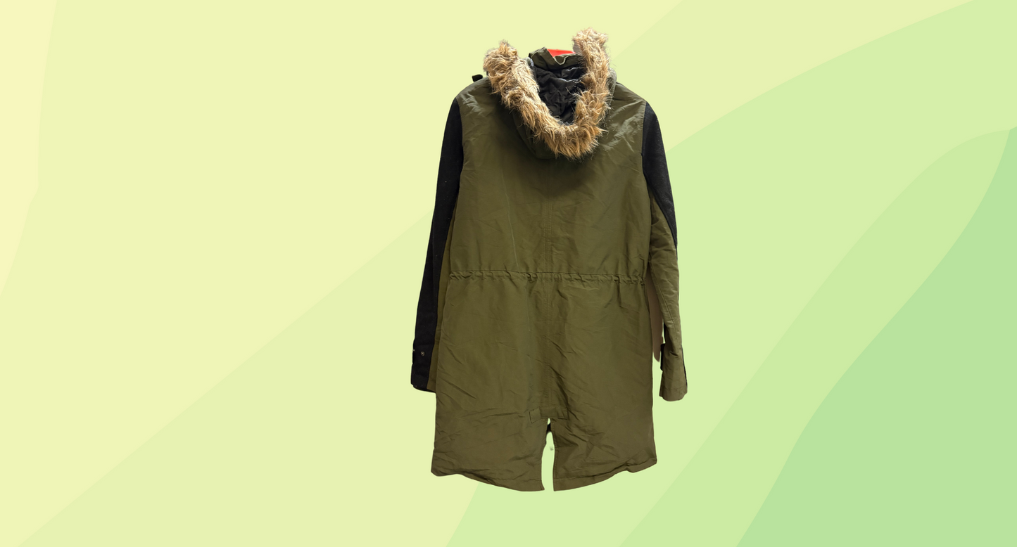 Ripcurl Parka - Size 10 - Khaki Green/Black