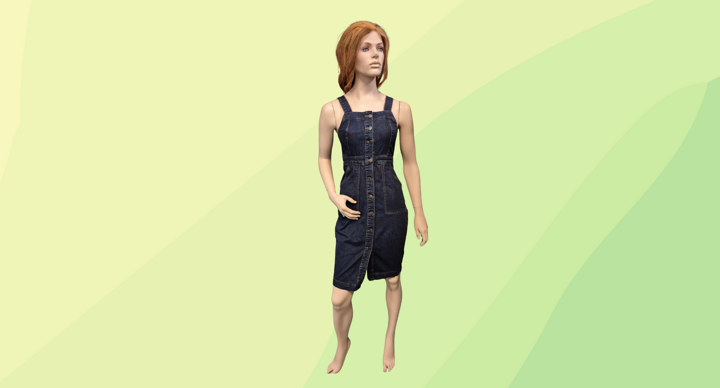 Zest Weekend Dress - Size 8 - Dark Denim