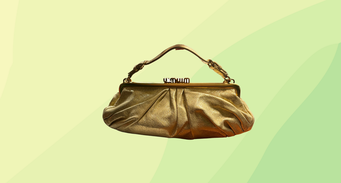 Miu Miu Crossbody Purse - Gold