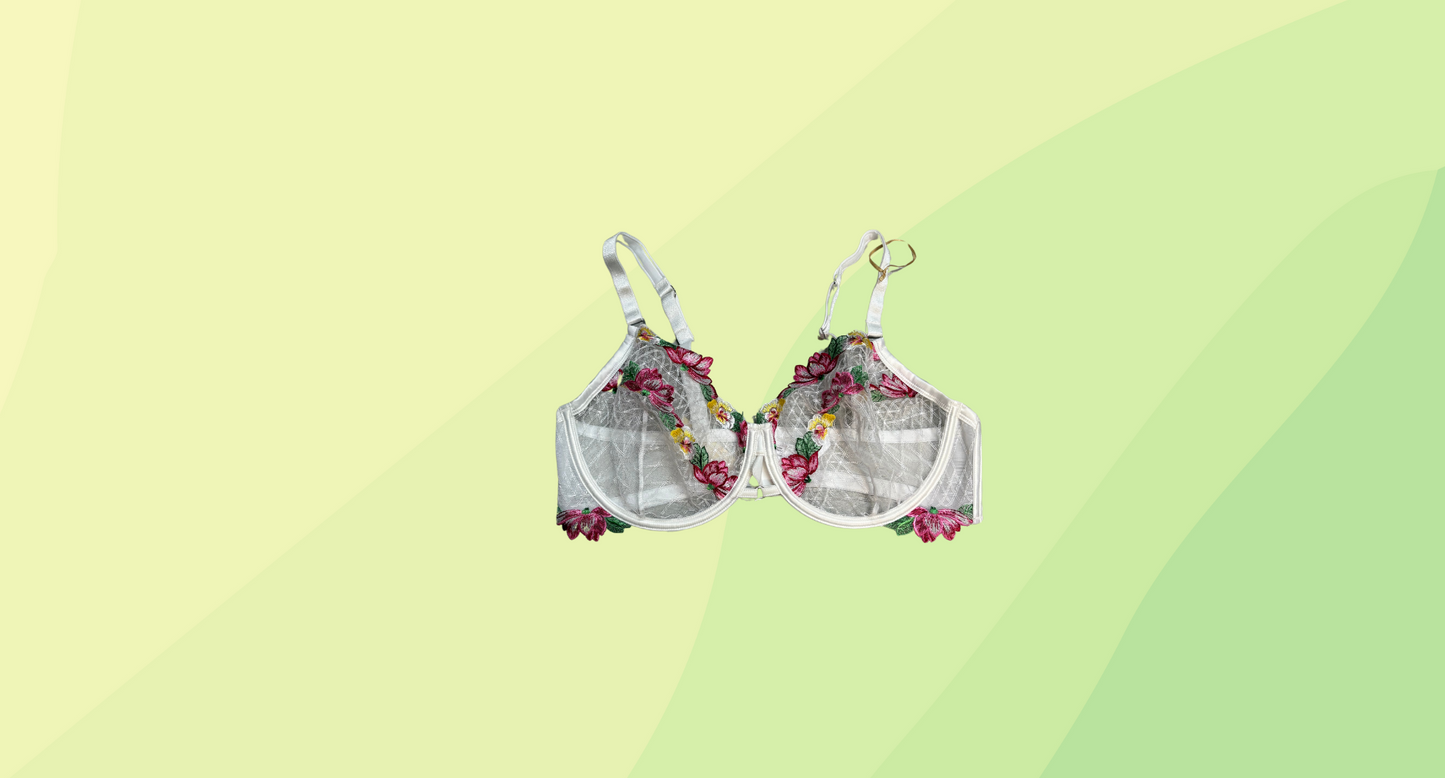 Bras & Things Midsummer Dreaming Bra - 16DD - Ivory/Multi
