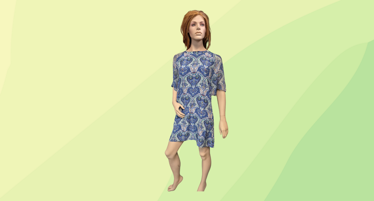 Kachel Dress - Size 10 - Blue