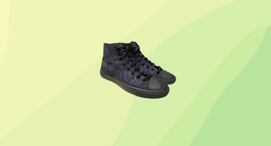 RAAD Mens Dark Purple Rose - High Top - US 12