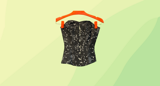 Corset Story Strapless Galaxy Corset - Size 6 - Black