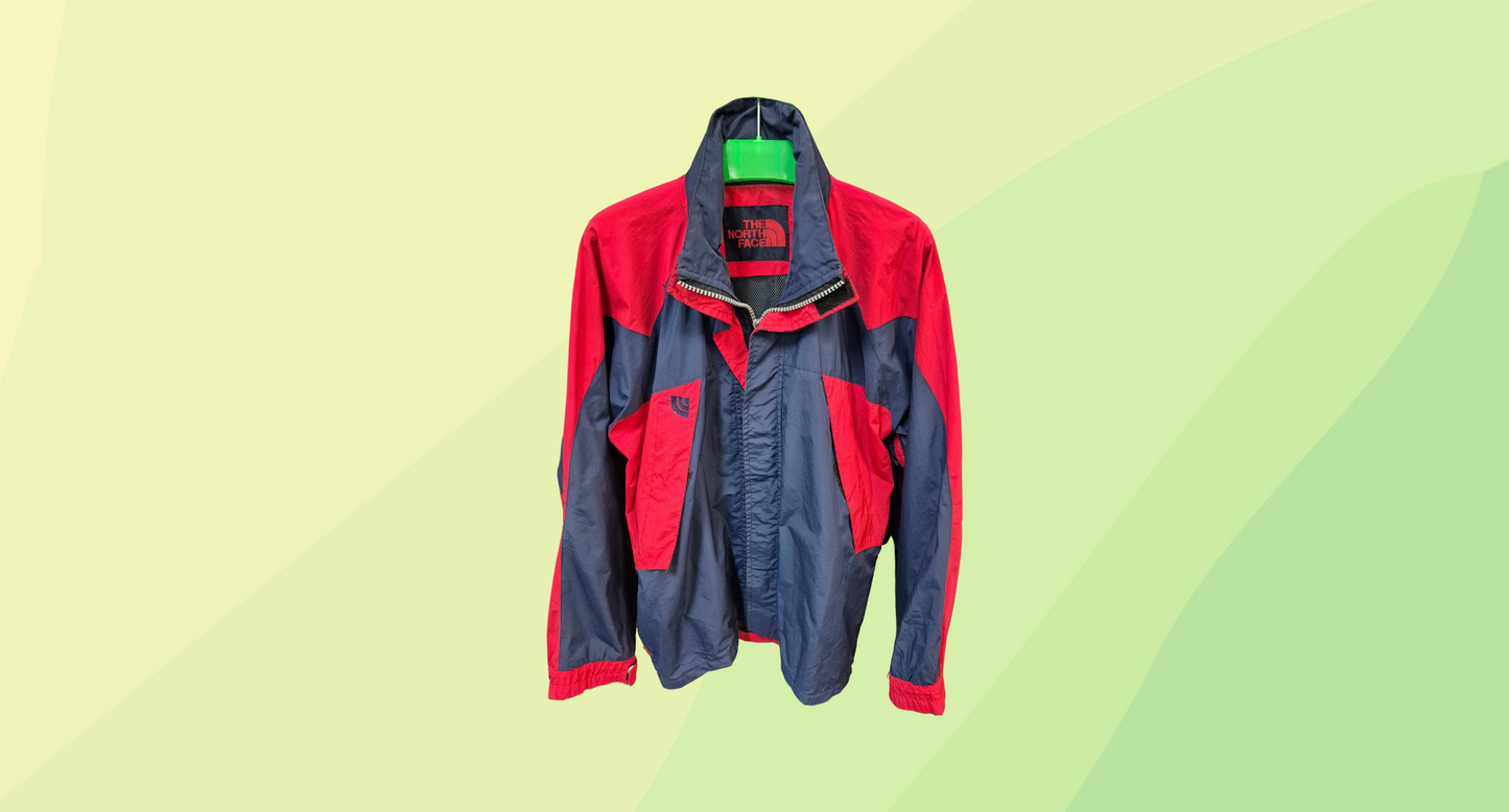 The North Face Mens Windbreaker - L - Navy/Red