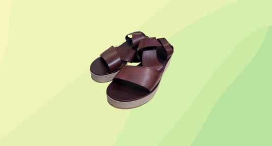 A.P.C Sandal - Slight Wedge - Size 38 - Plum