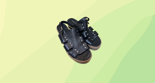 Django & Juliette Sandal with wedge - Poncho - Size 41 - Black