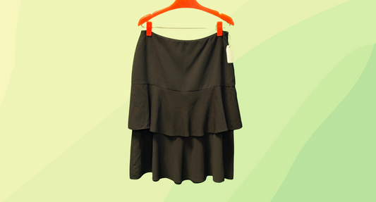 Carla Zampatti Skirt - Layered - Size 12 - Black