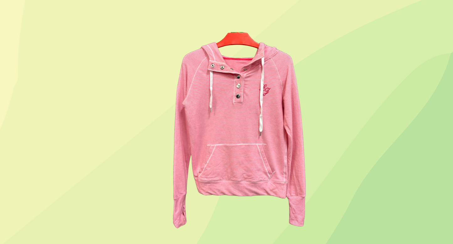 Lorna Jane Hoodie - XS - Pink Stripe