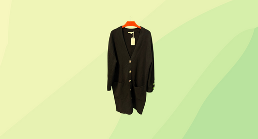 Maje Long Knit Jumper - Size XS - Black