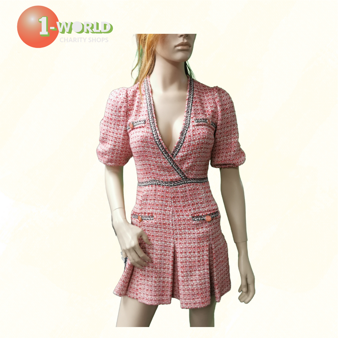Maje knee high Dress - Size 34 Pink/Red