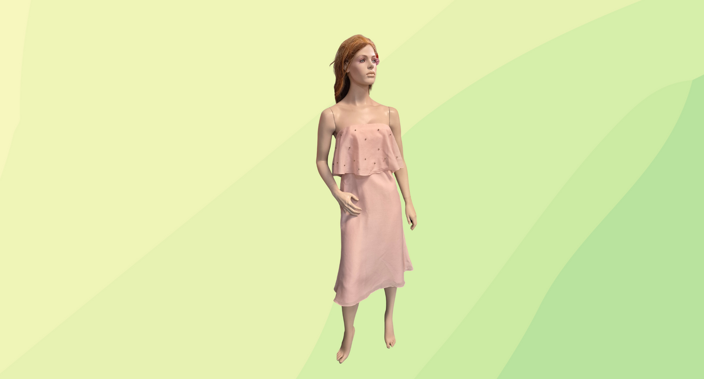 Keepsake Call Me Dress RRP $199.00 - XS - Pale Pink