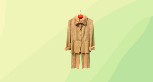 Aigner 2 PCE Pant Suit - S - Mustard