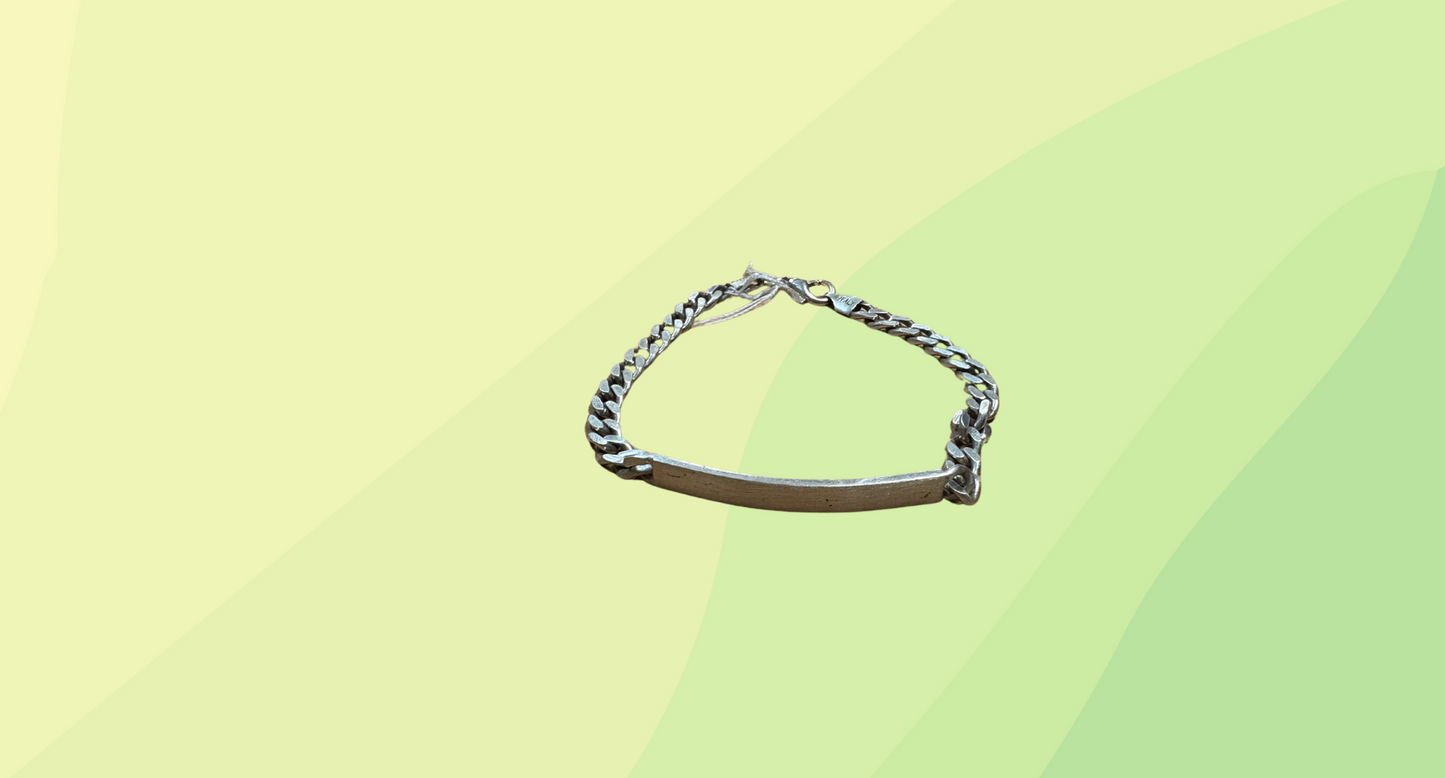 Silver ID Bracelet - 20cm