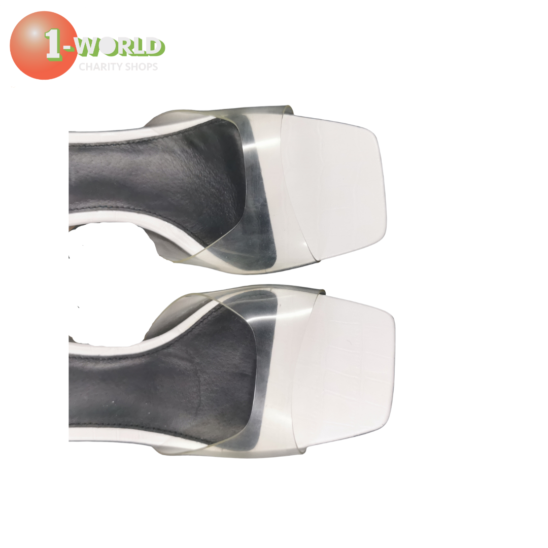 Siren White Heel - Size 8