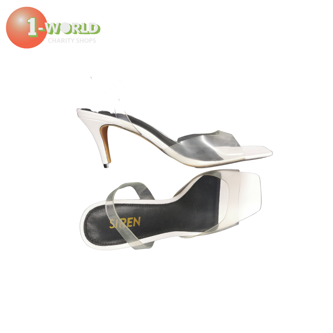 Siren White Heel - Size 8