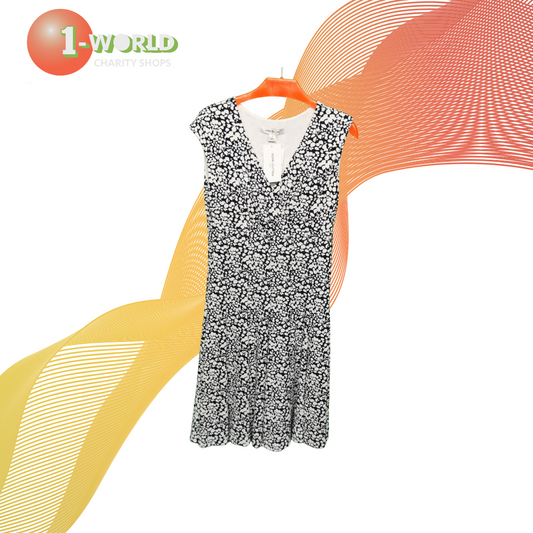 Perri Cutten Mira Dress - S Black/White Print