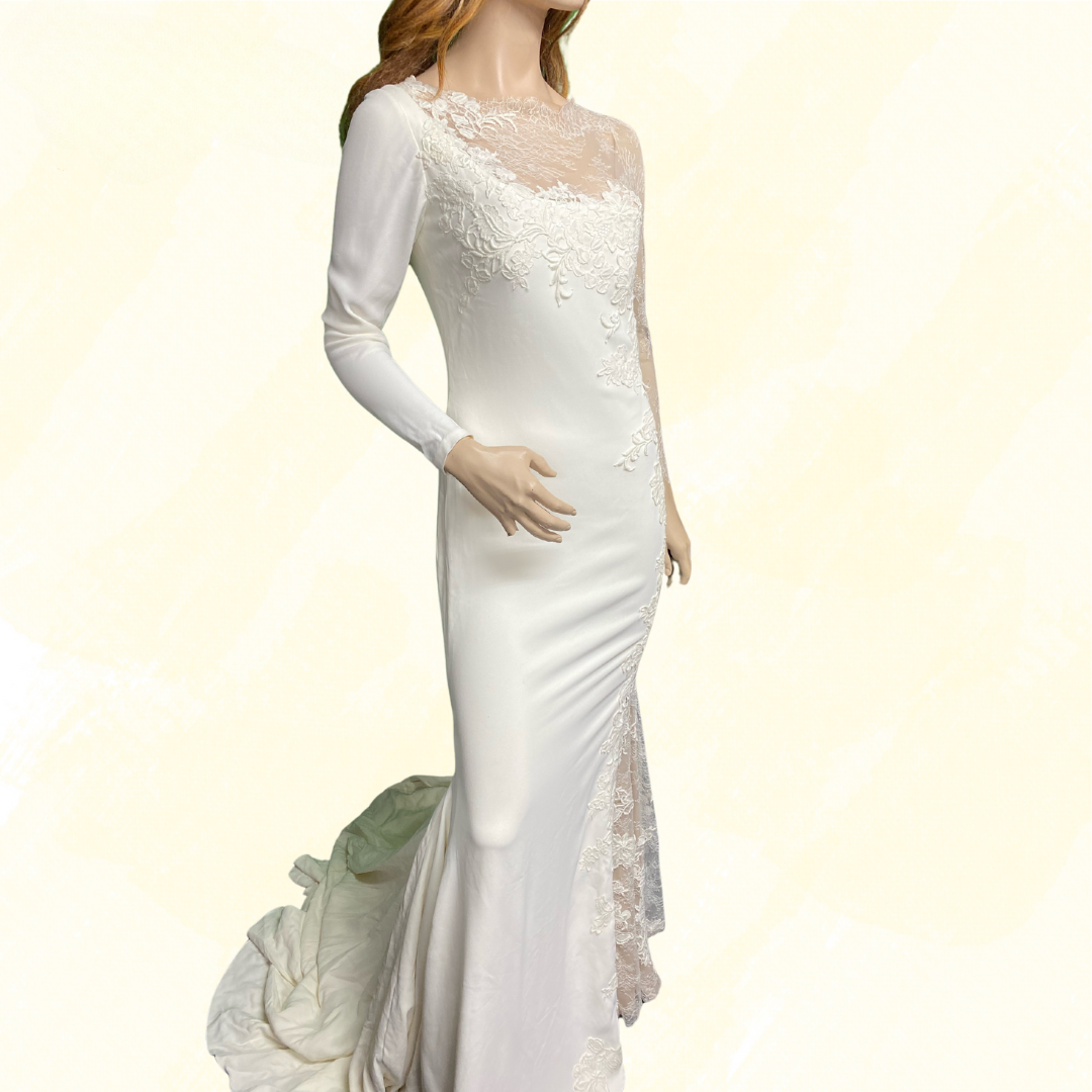 Atelier Prononvias Wedding Dress - RRP $508 - Ivory - 10