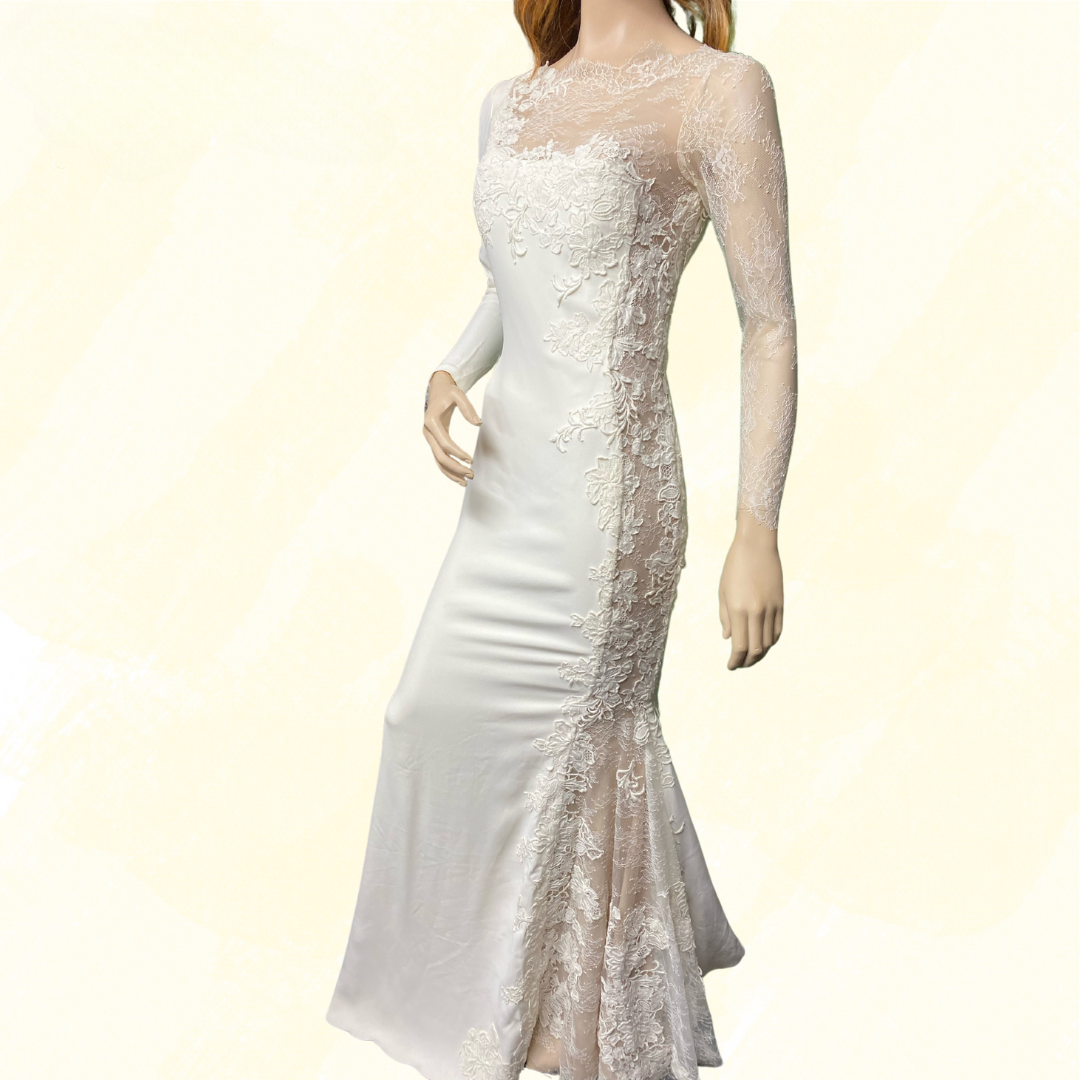 Atelier Prononvias Wedding Dress - RRP $508 - Ivory - 10