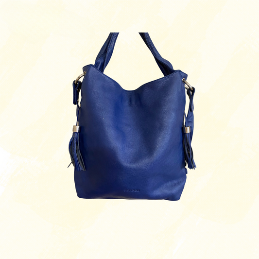 Patinni Large Handbag leather - Blue