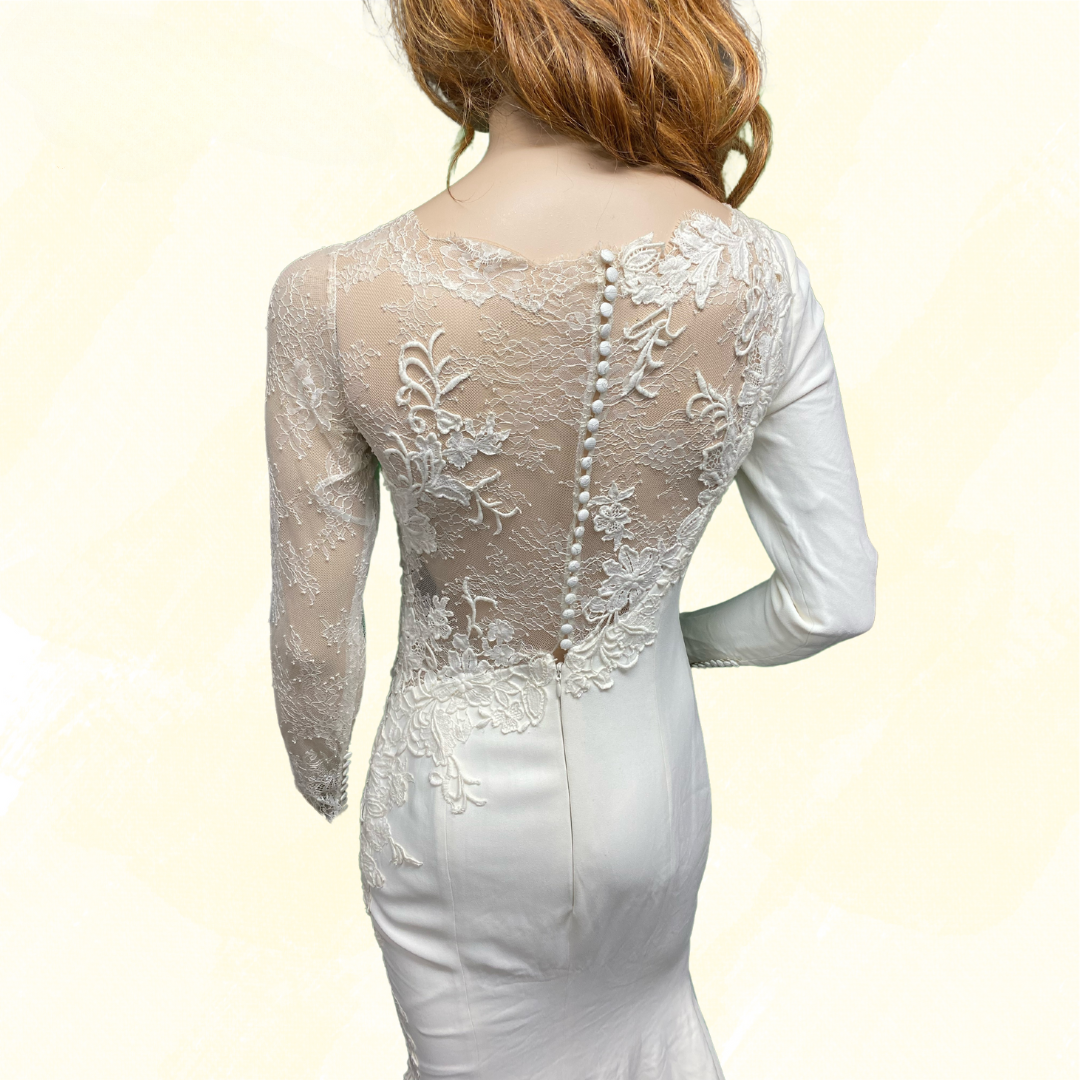 Atelier Prononvias Wedding Dress - RRP $508 - Ivory - 10
