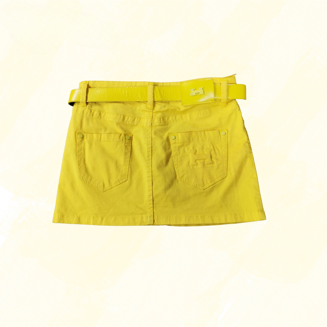Hermes Yellow Skirt - size 29