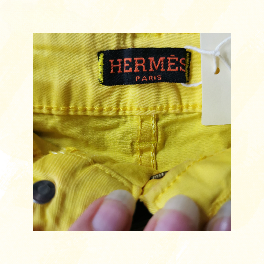 Hermes Yellow Skirt - size 29