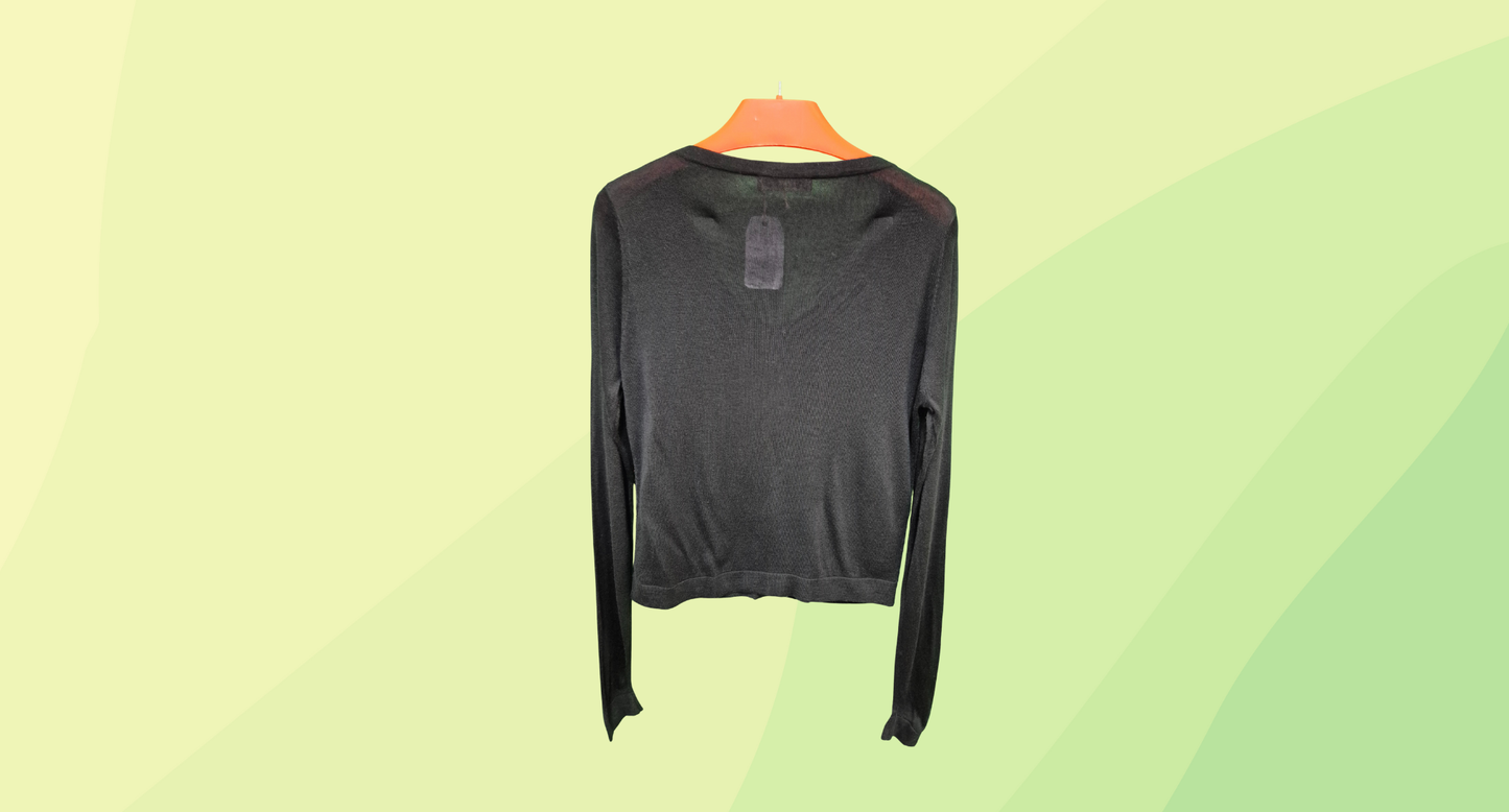 Alannah Hill Sequinned Knit - Size 12 - Black/Pink