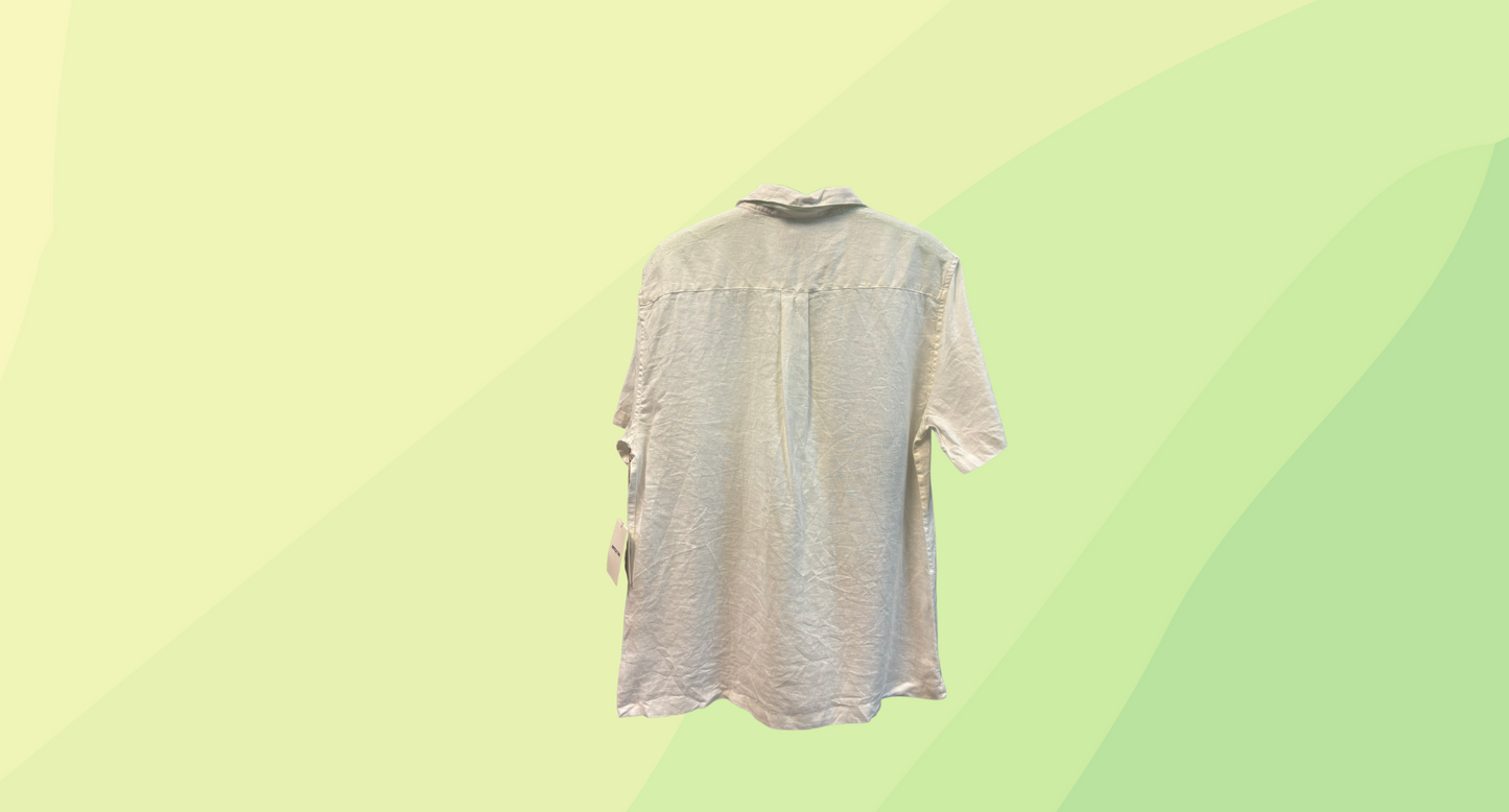 Article One Mens Nero Linen Resort Shirt RRP $90 - M - White