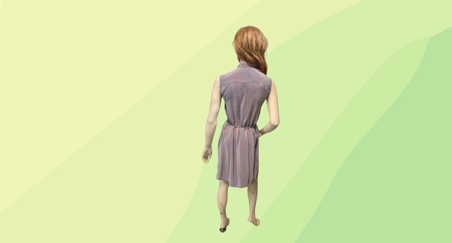 Anu Dress - Size 1 - Brown/Orange