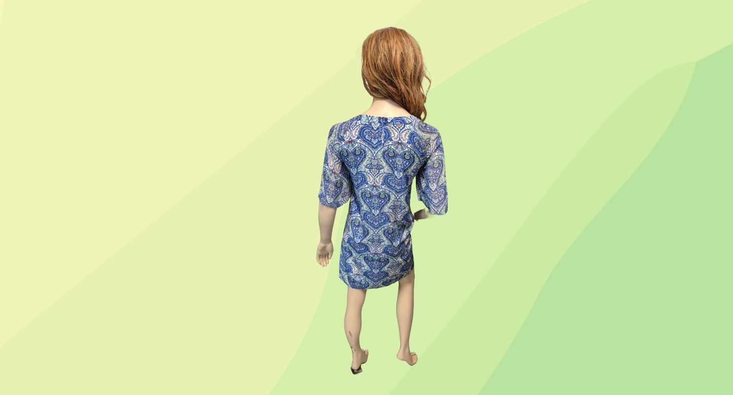Kachel Dress - Size 10 - Blue