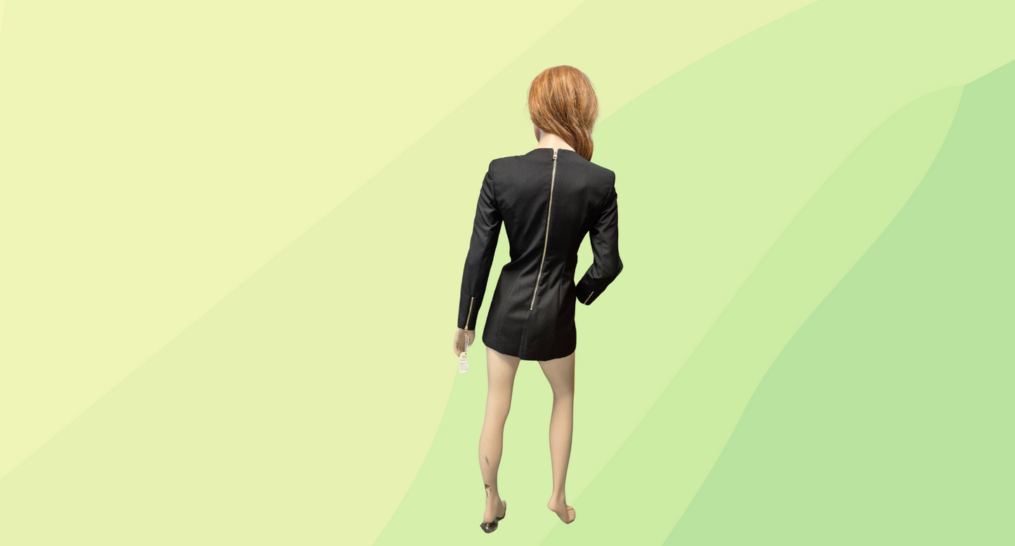 Balmain Blazer Dress - M - Black