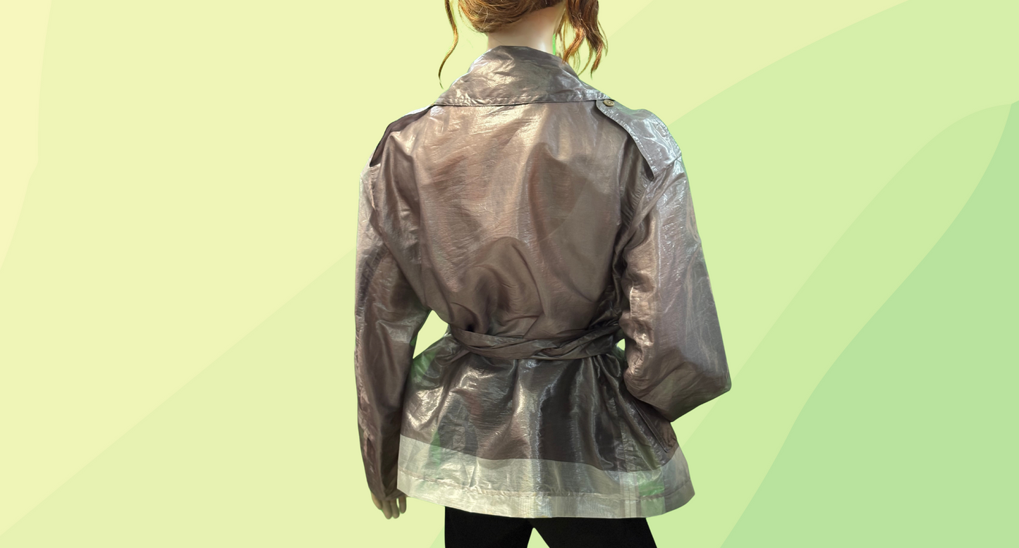Dries Van Noten Belted Jacket - Not Authenticated - M - Silver
