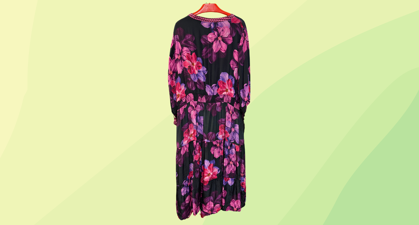Taking Shape Natural Magenta Haze Dress RRP $179.95 - Size 20 - Sugar Plum