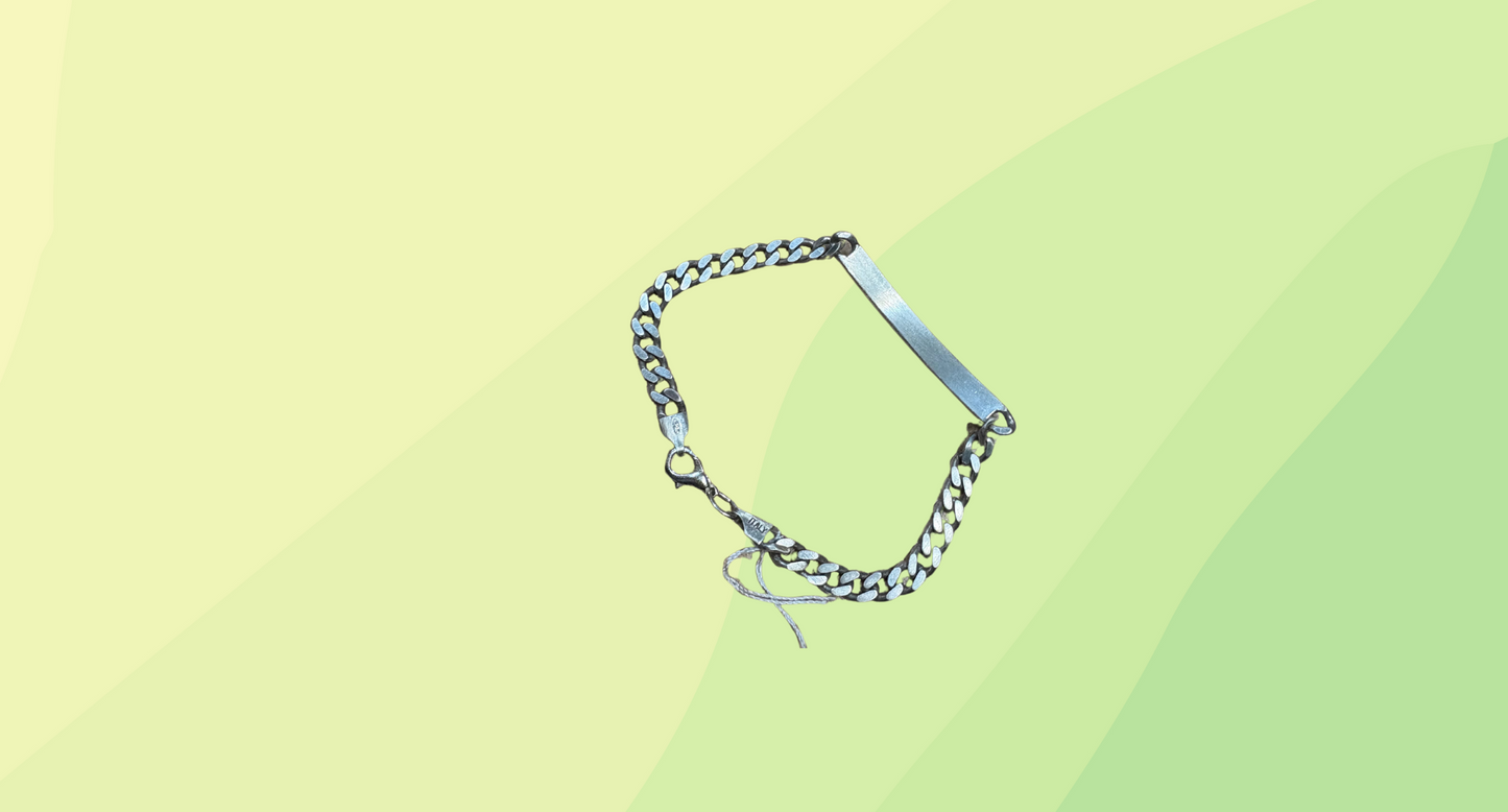 Silver ID Bracelet - 20cm