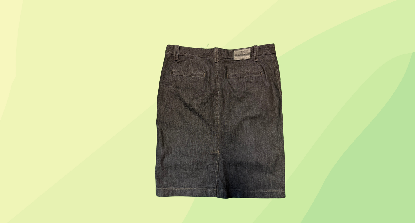 Sportscraft Skirt - Size 12 - Dark Denim