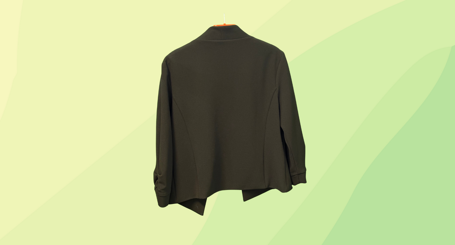 Styling You Crop Jacket - Karen - Size 12 - Black