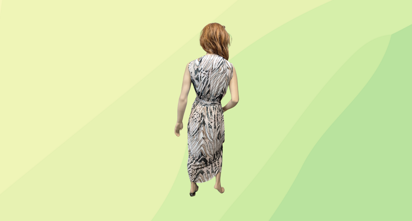 Sheike Dress - Size 10 - Leopard Print