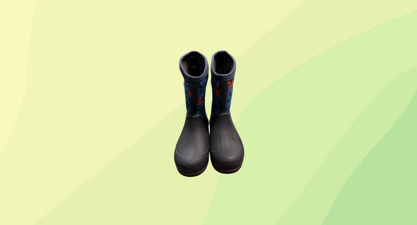 Bogs Kids Insulated Rain Boot RRP $99.95 - US 3 - Blue/Black