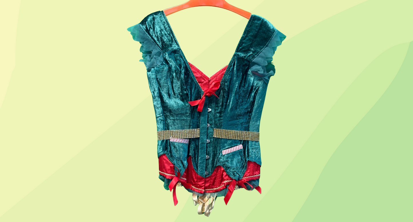 Corset Story Elf Corset - 12 - Green/Red