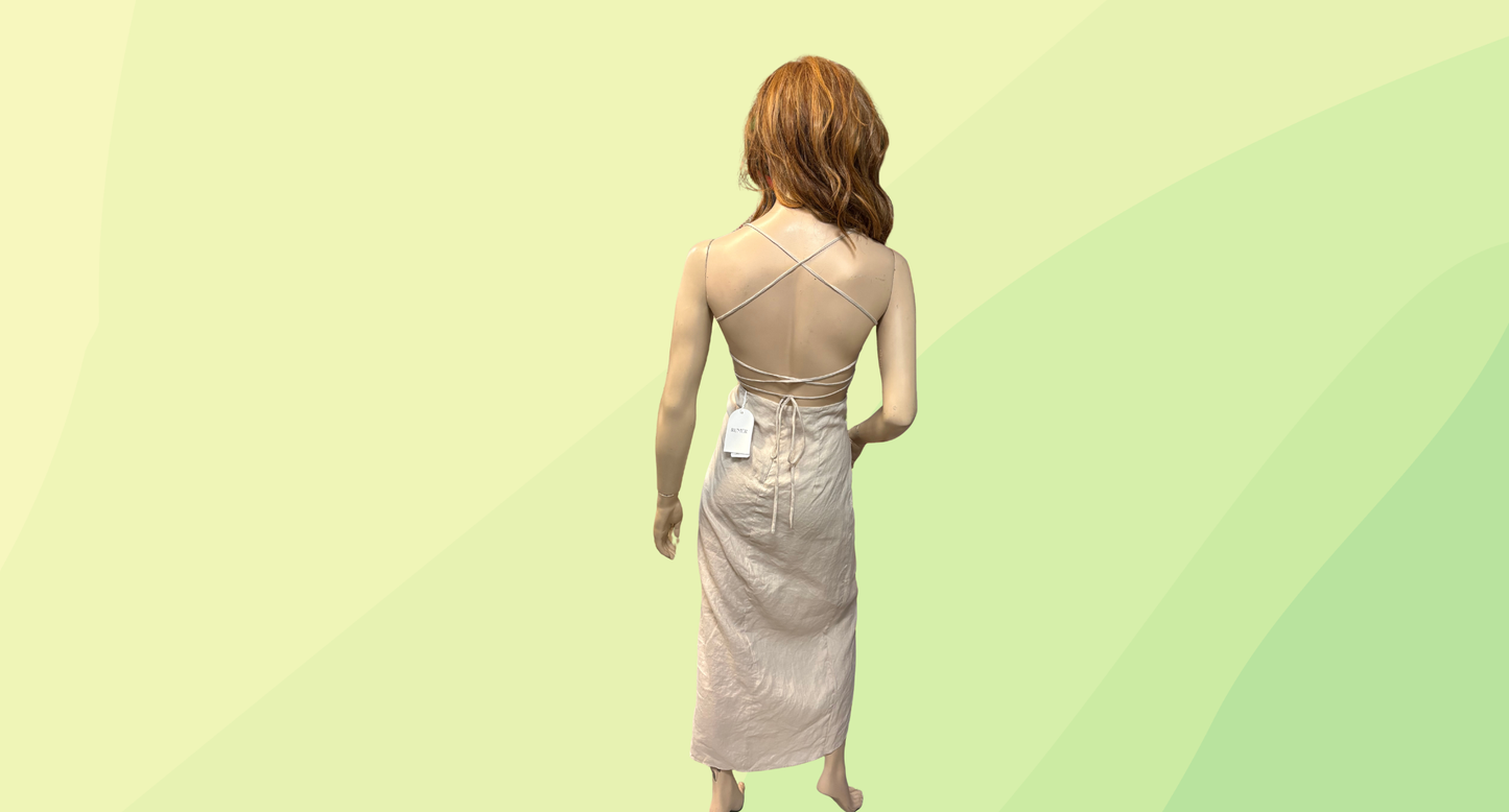 Rumer Loulou Maxi Dress RRP $229 - M - Silt